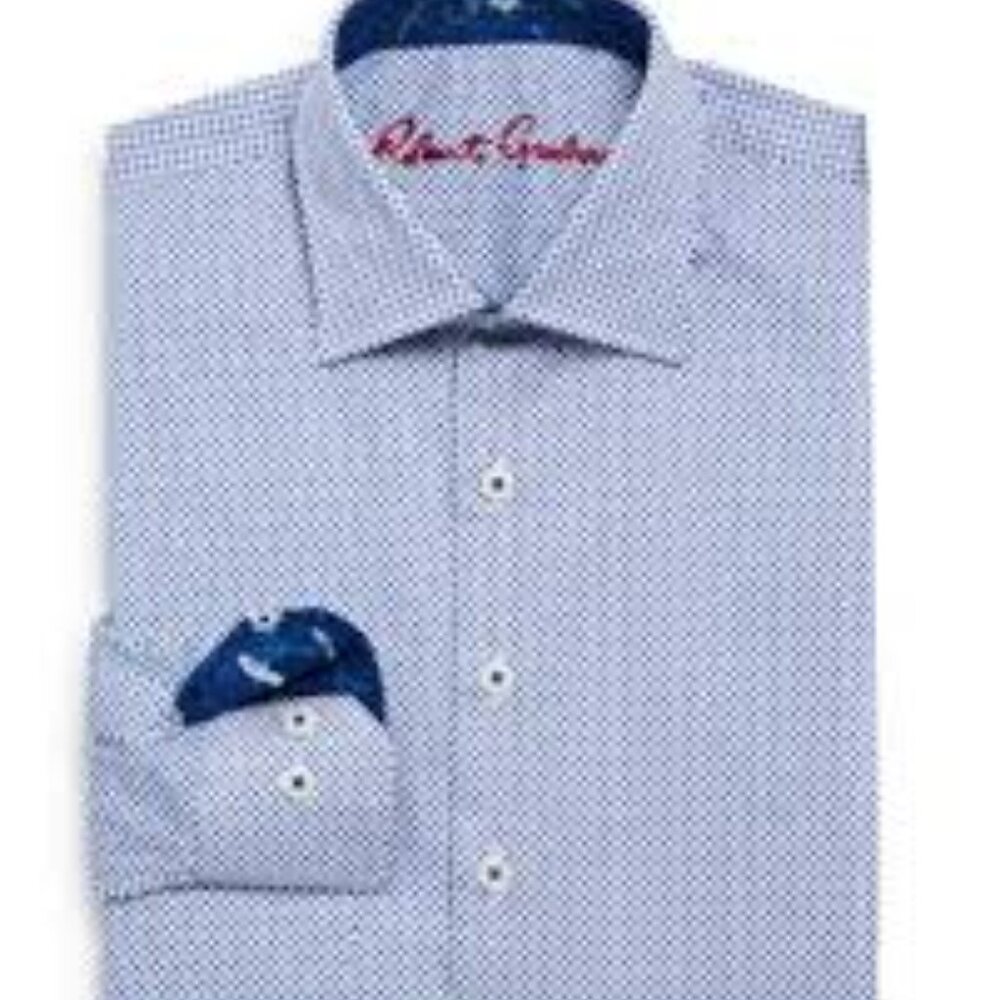 Robert Graham Kids Boys Youth size Large 14-16 Button Front Long Sleeve Shirt